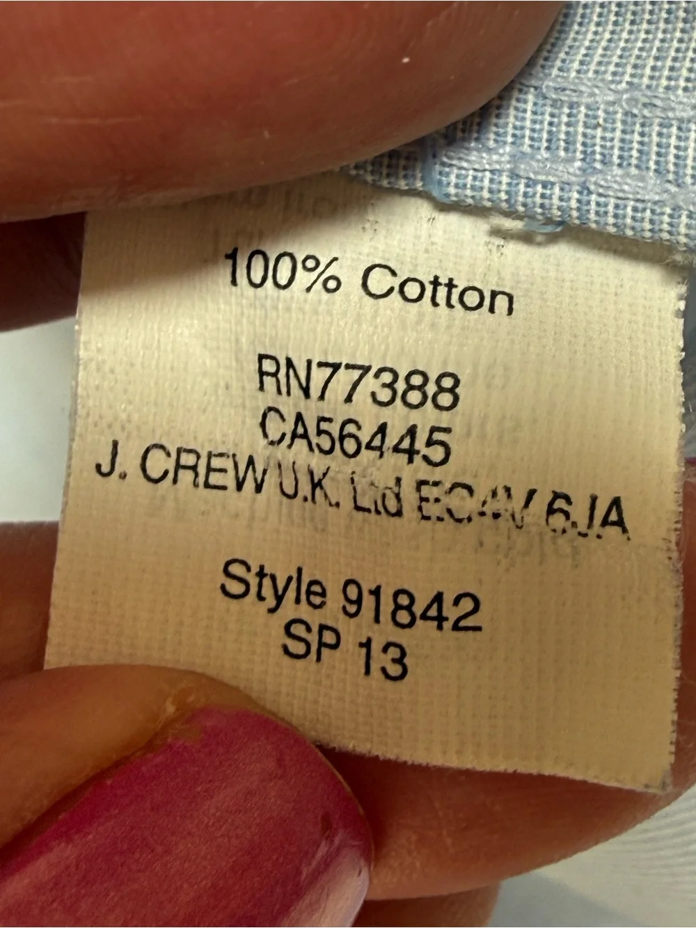 J. Crew classic button